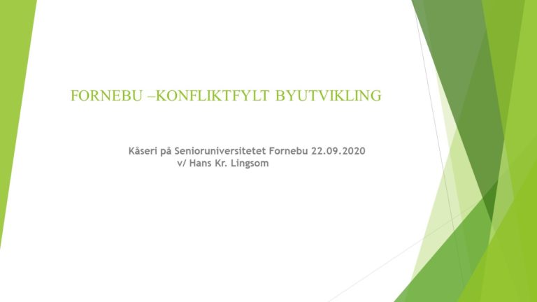 Hans Kristian Lingsom - Tittelslide foredrag